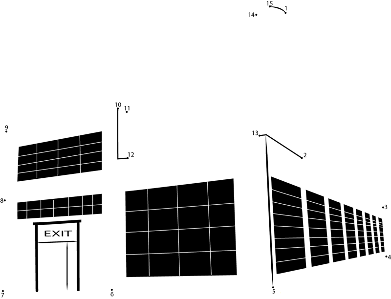 Car Factory dot to dot worksheets