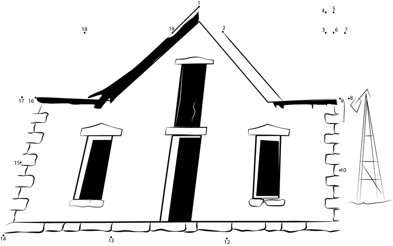 The Prairie At Night dot to dot worksheets