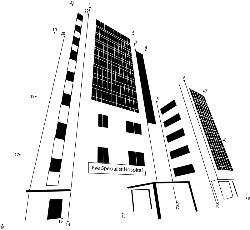 Beirut Eye Specialist Hospital printable dot to dot worksheet