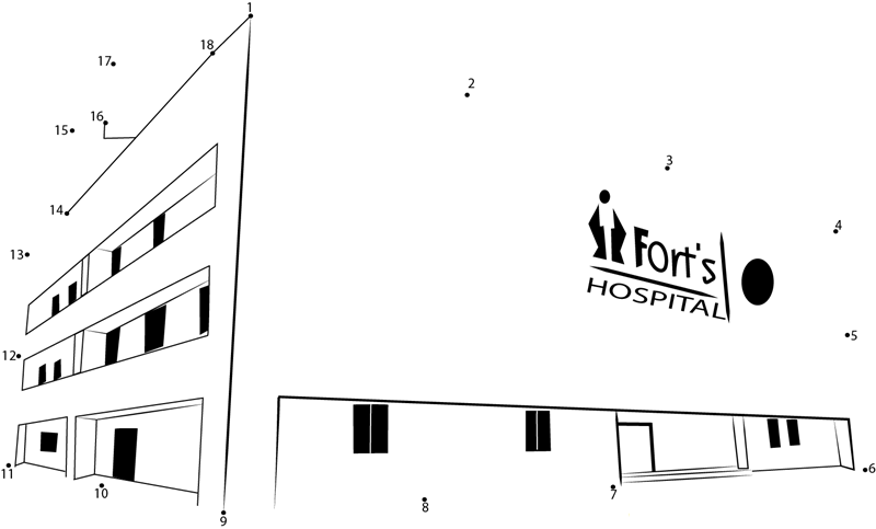 Fortis Mulund Hospital printable dot to dot worksheet