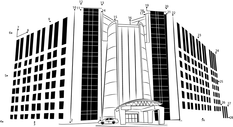 Tomball Regional Medical Center printable dot to dot worksheet