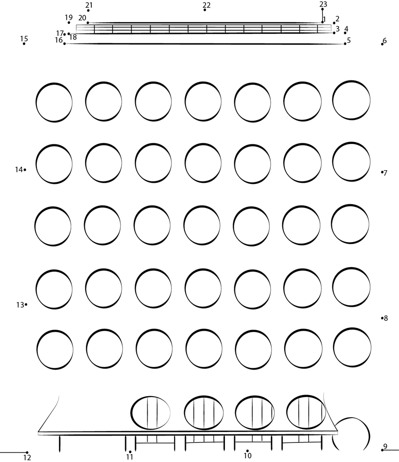 Dream Downtown Hotel printable dot to dot worksheet