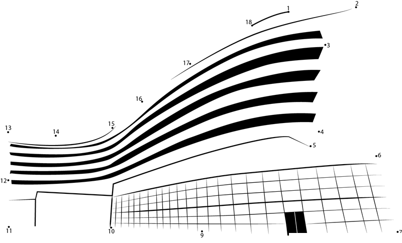 Hotels In Usa dot to dot worksheets