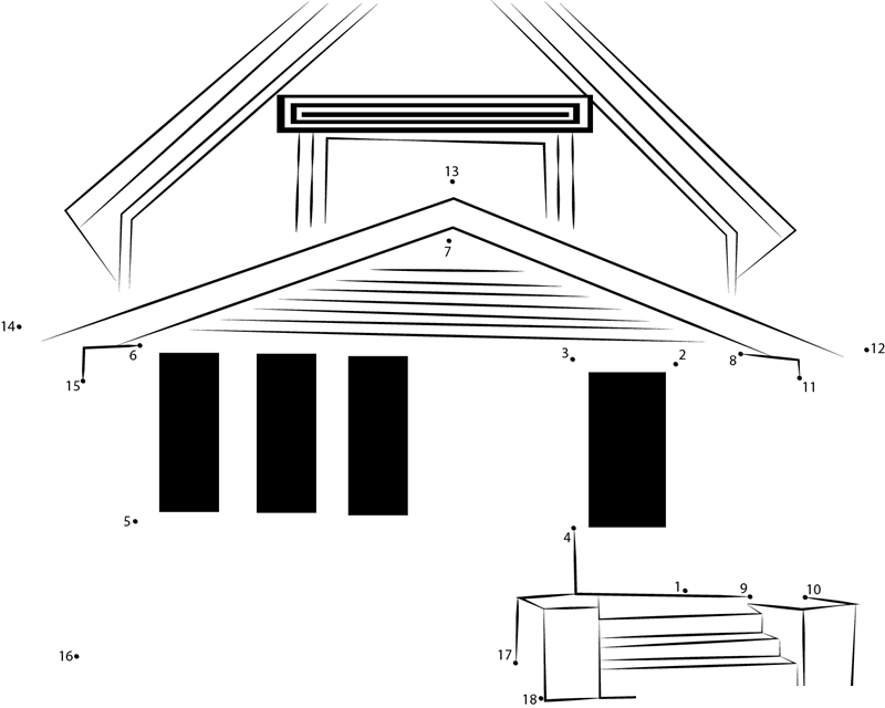 Craftsman Bungalow House Plans printable dot to dot worksheet