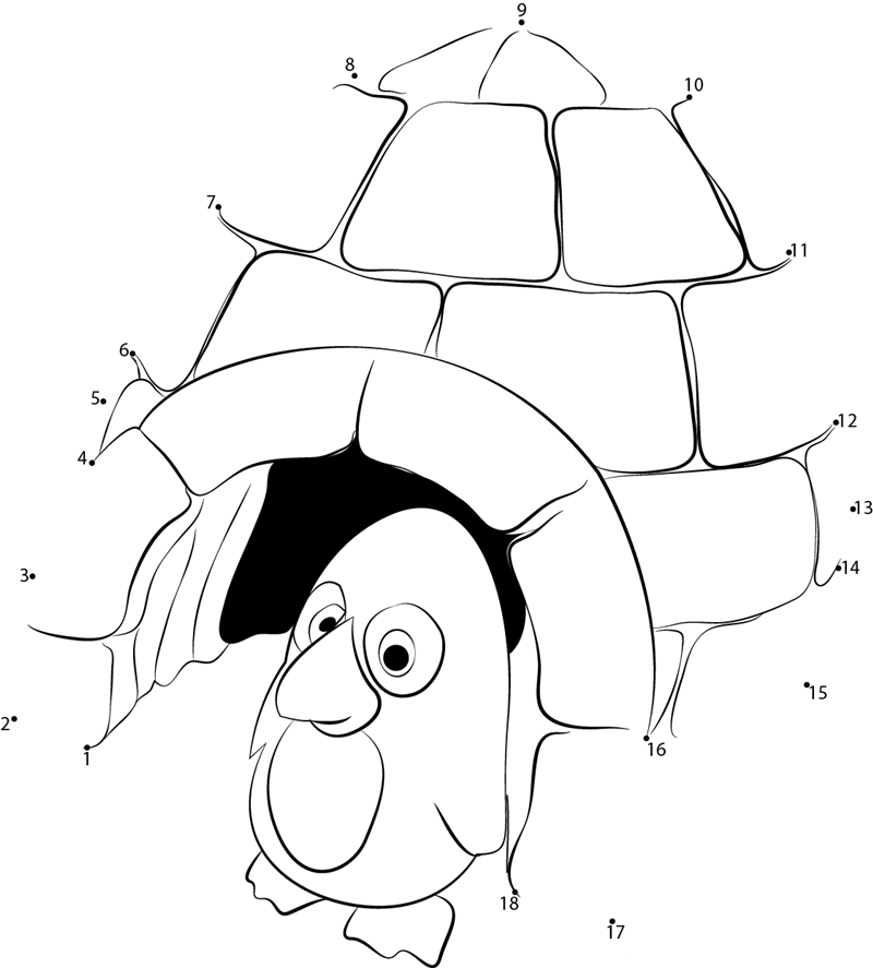 Penguin Steal Sanity Igloo printable dot to dot worksheet