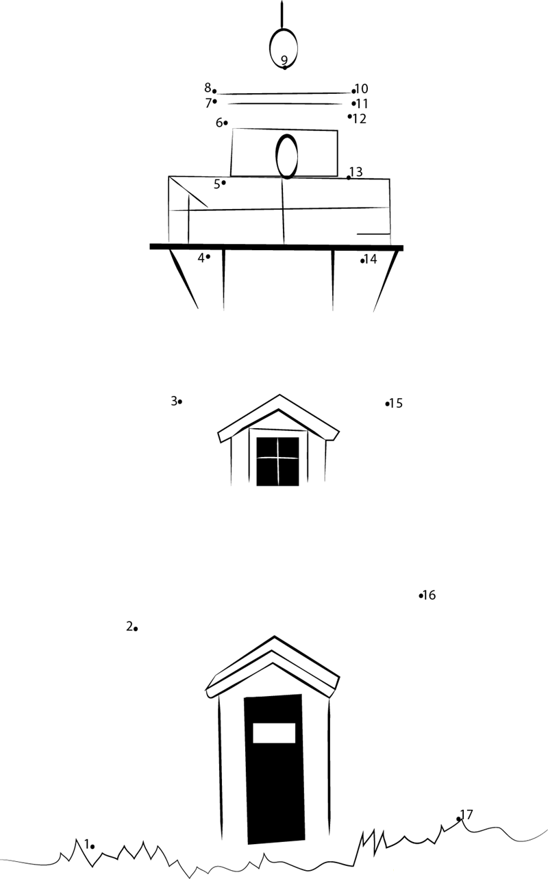 Light printable dot to dot worksheet