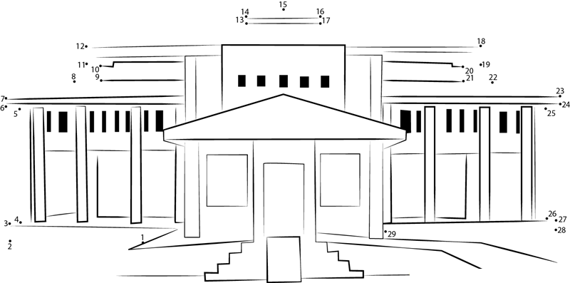 British Museum printable dot to dot worksheet