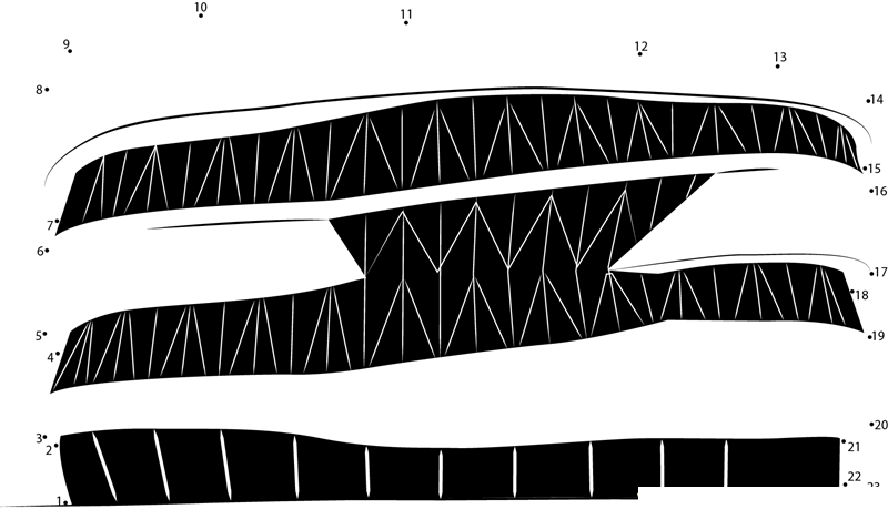 Mercedes Benz Museum printable dot to dot worksheet