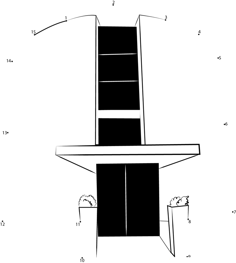 National Museum printable dot to dot worksheet