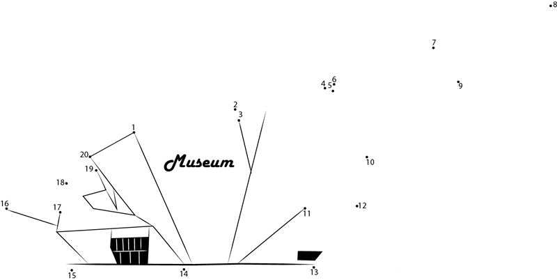 The Denver Art Museum printable dot to dot worksheet