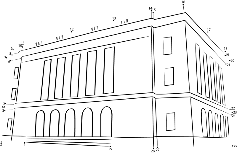 The Mob Museum printable dot to dot worksheet