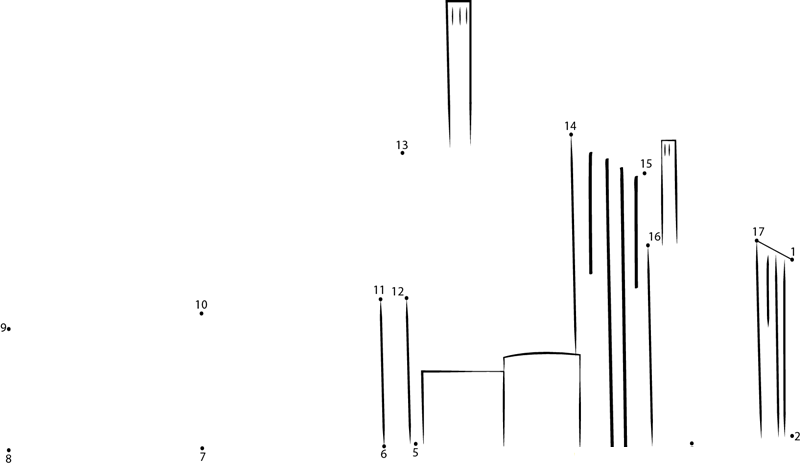 Forsmark Kraftwerk Power Plant printable dot to dot worksheet