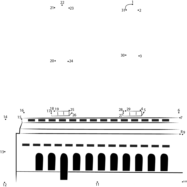 Generating Station printable dot to dot worksheet