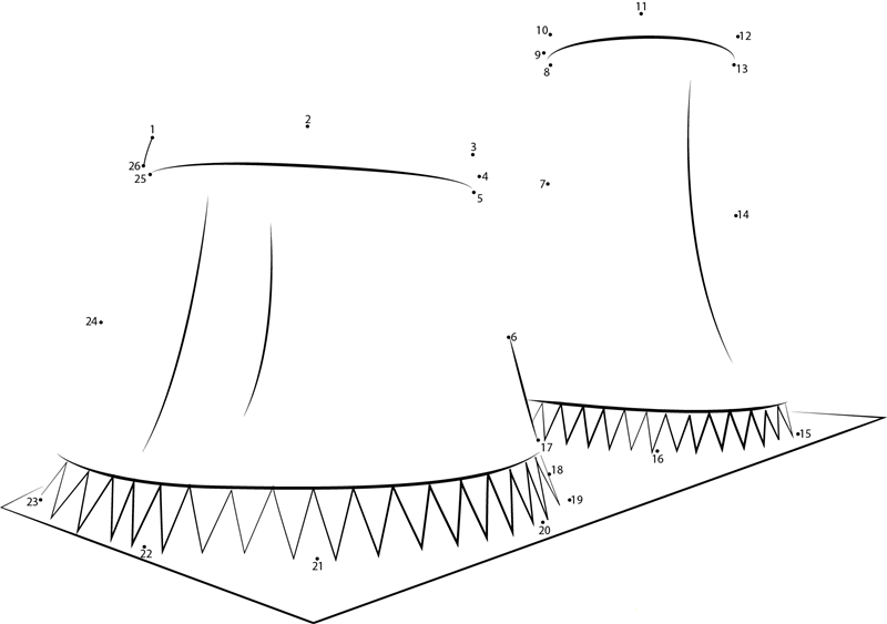 Jhajjar Power Plant printable dot to dot worksheet