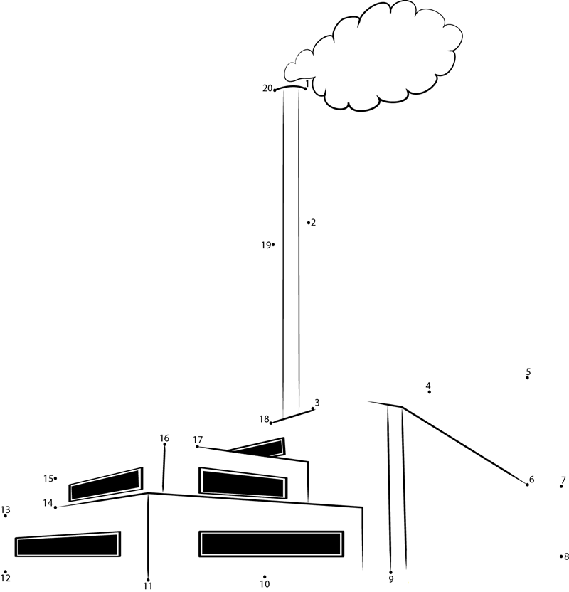 Kudankulam Nuclear Power Plant printable dot to dot worksheet