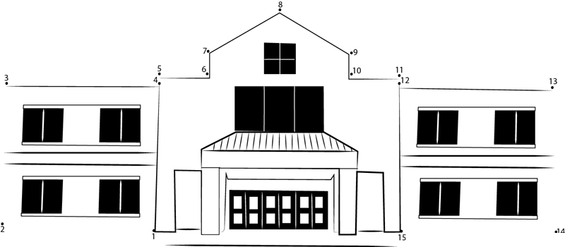 Barnstable High School printable dot to dot worksheet