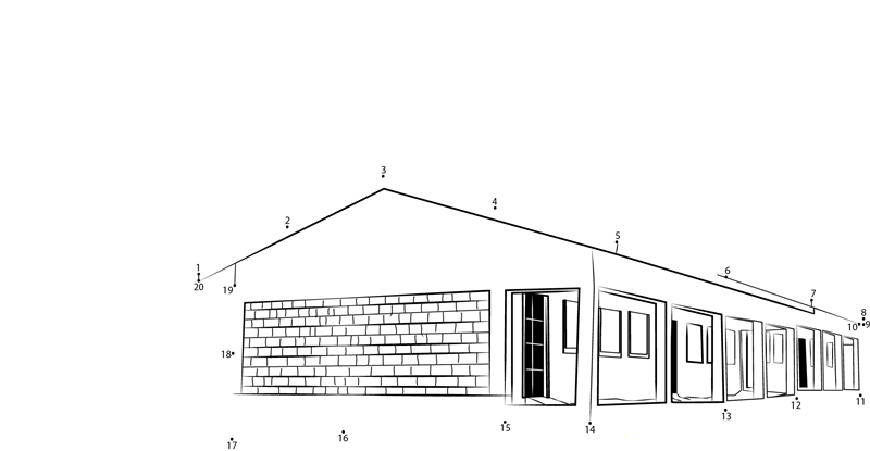 Nice School printable dot to dot worksheet