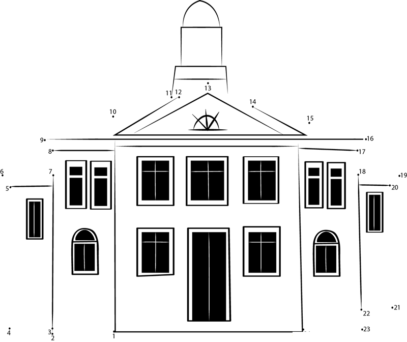 Podar International School printable dot to dot worksheet