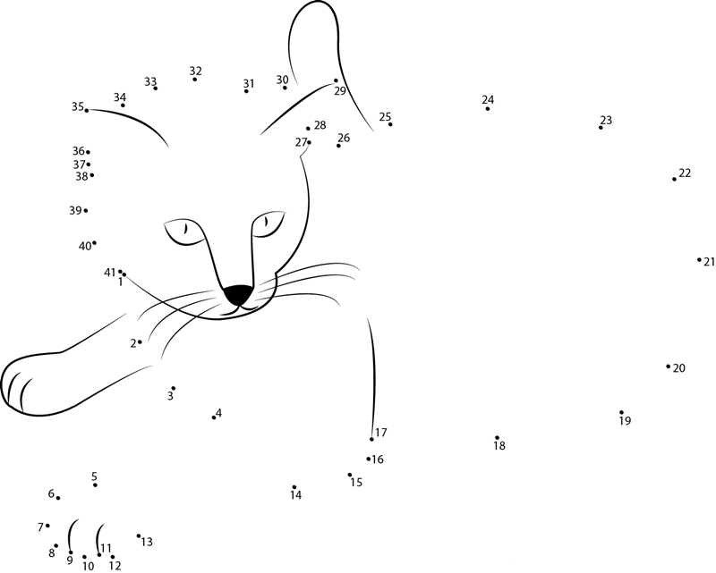 Cat Stock By Malleni dot to dot worksheets