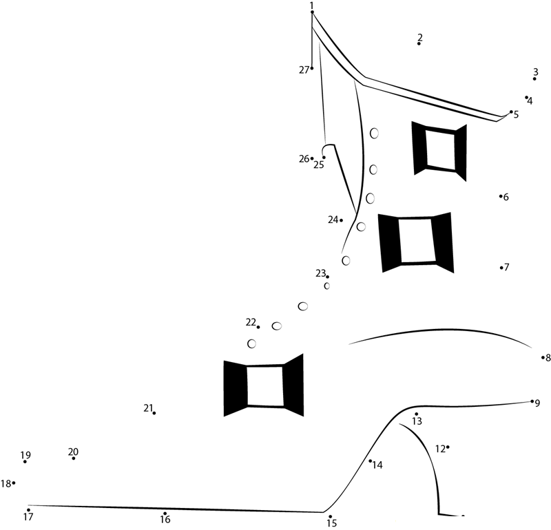 Shoe House Mumbai dot to dot worksheets