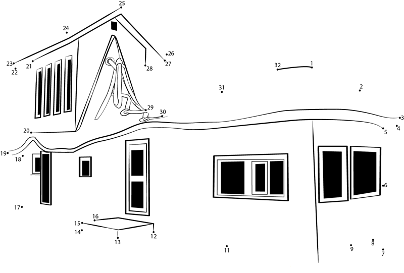 Sweet Tea Gazette Shoes House dot to dot worksheets