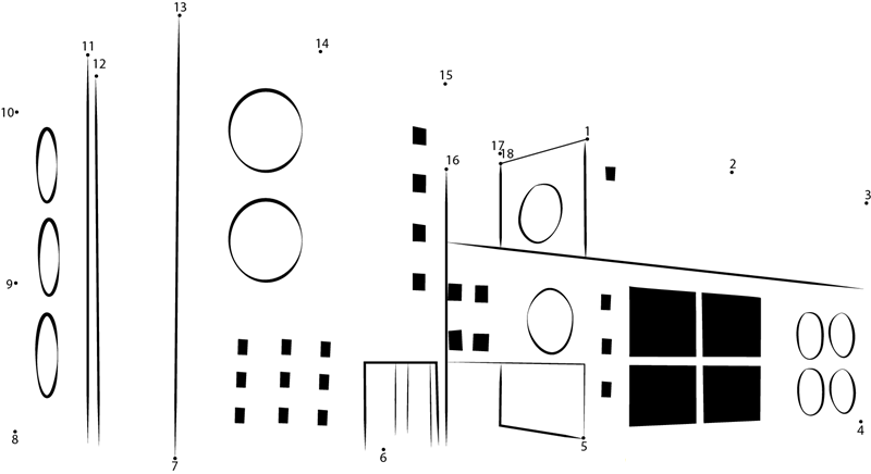 Central Mall dot to dot worksheets