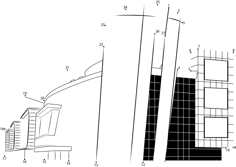 Parmis Shopping Mall dot to dot worksheets