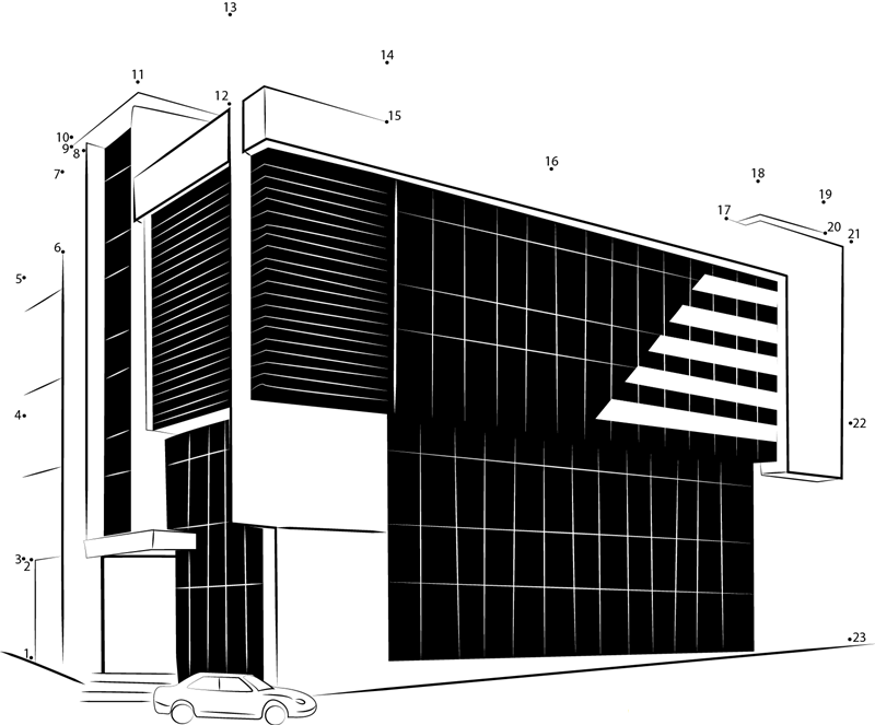 Shopping Center dot to dot worksheets