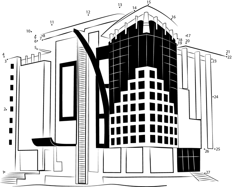 Shopping Precinct dot to dot worksheets