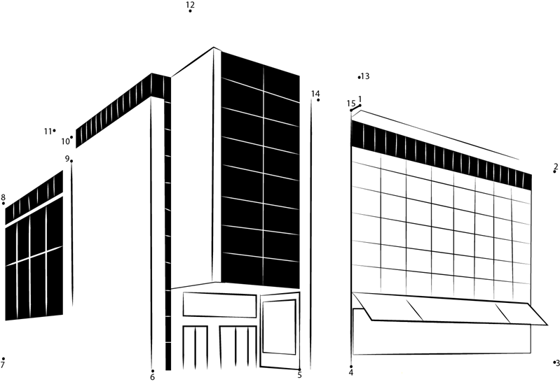 Zwickau Shopping Mall dot to dot worksheets