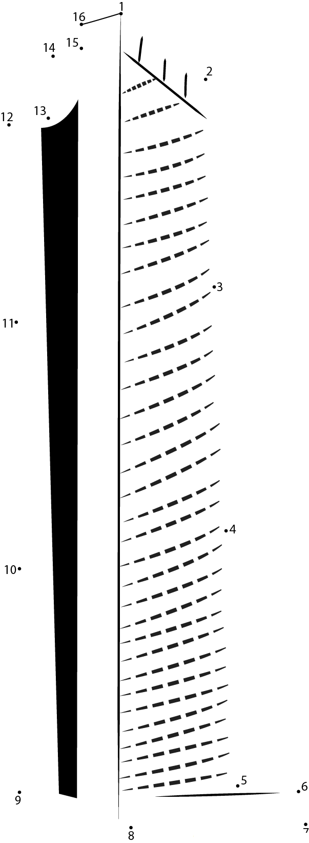 Australian Skyscraper printable dot to dot worksheet