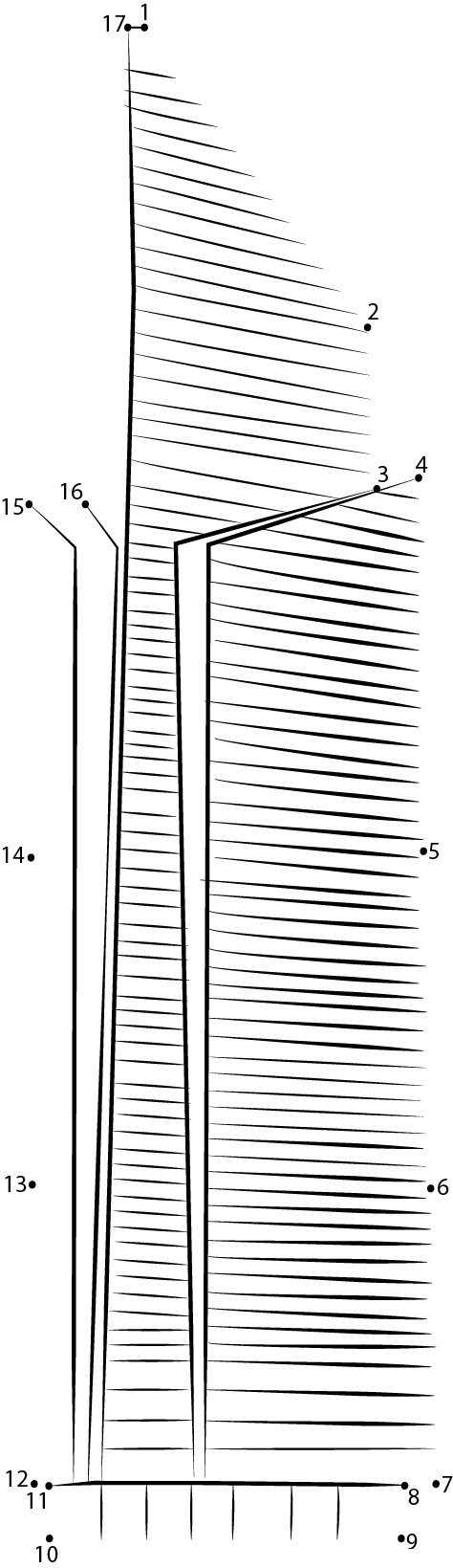 China Shanghai Skyscraper dot to dot worksheets