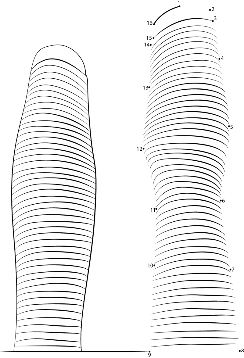 Mississauga Canada printable dot to dot worksheet