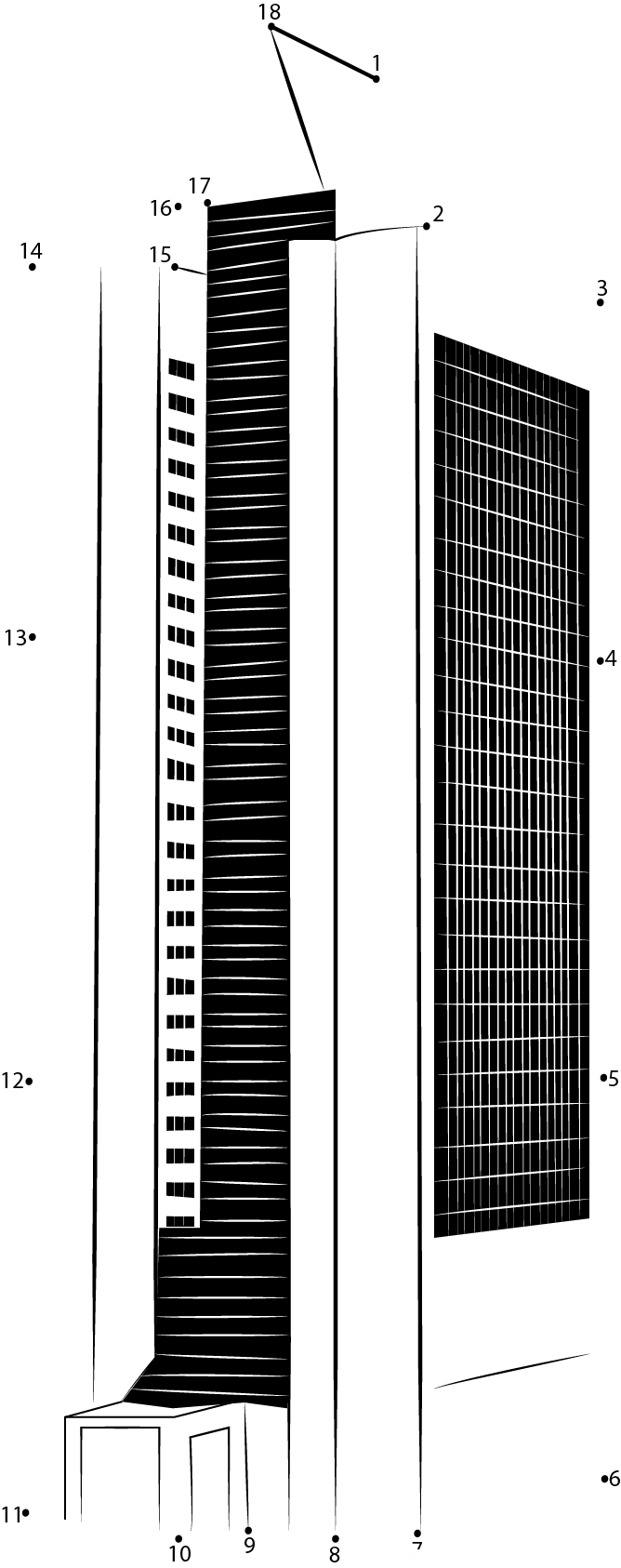 Moscow High Skyscraper printable dot to dot worksheet