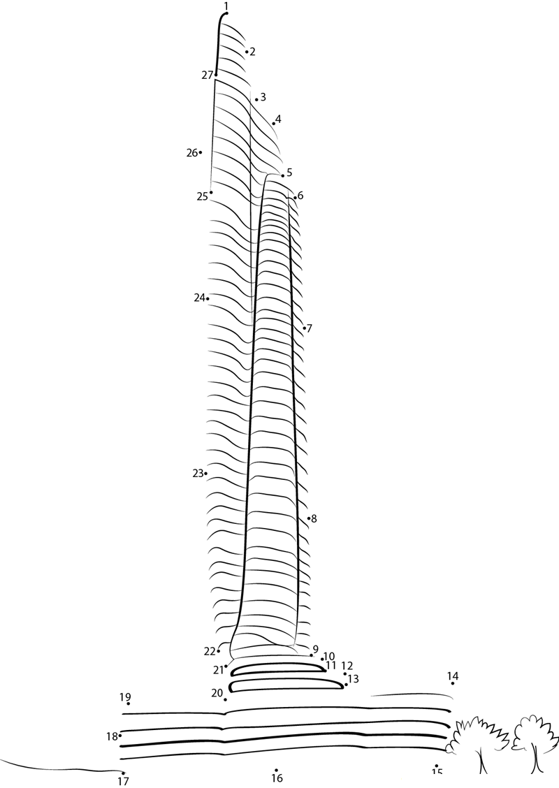 Skyscraper dot to dot worksheets