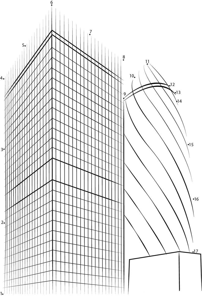 St Helen X27 S St Mary Axe Skyscraper dot to dot worksheets