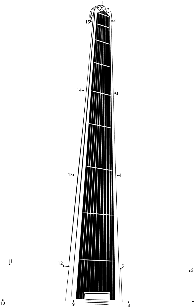 Tallest Skyscrapers dot to dot worksheets