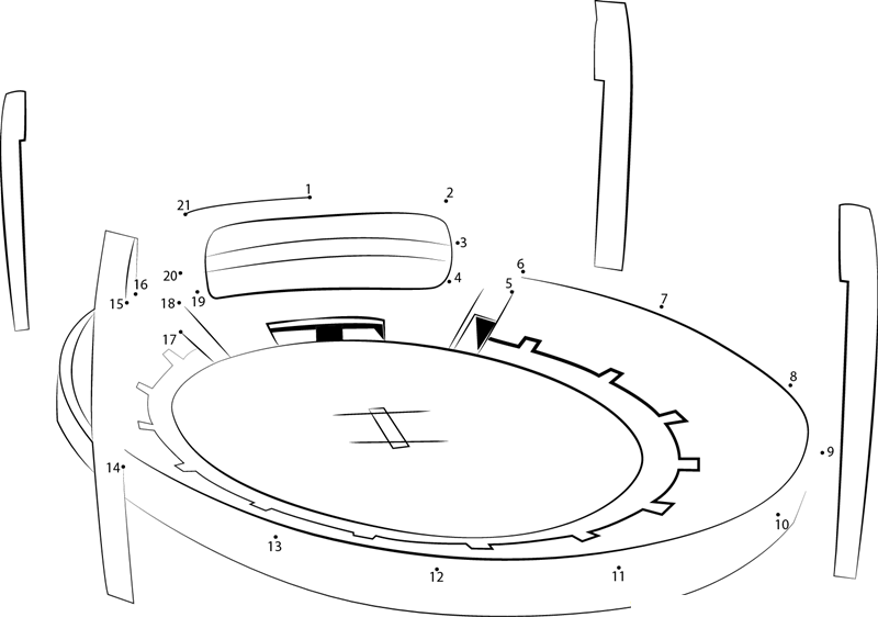 Cricket Stadium dot to dot worksheets