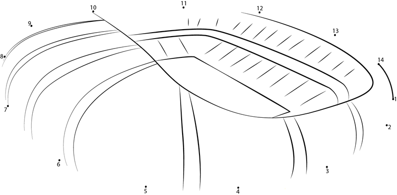 Fifa World Cup Stadiums Brazil dot to dot worksheets