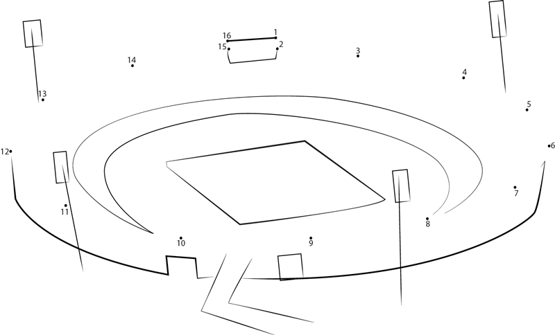 Jawaharlal Nehru Stadium dot to dot worksheets