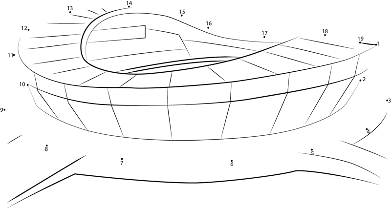 Olympic Stadium dot to dot worksheets