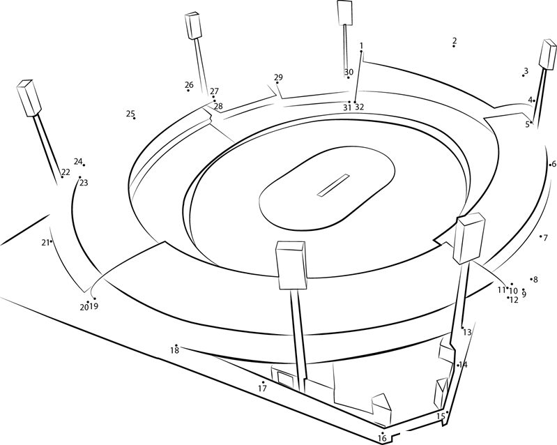 Sydney Cricket Ground dot to dot worksheets