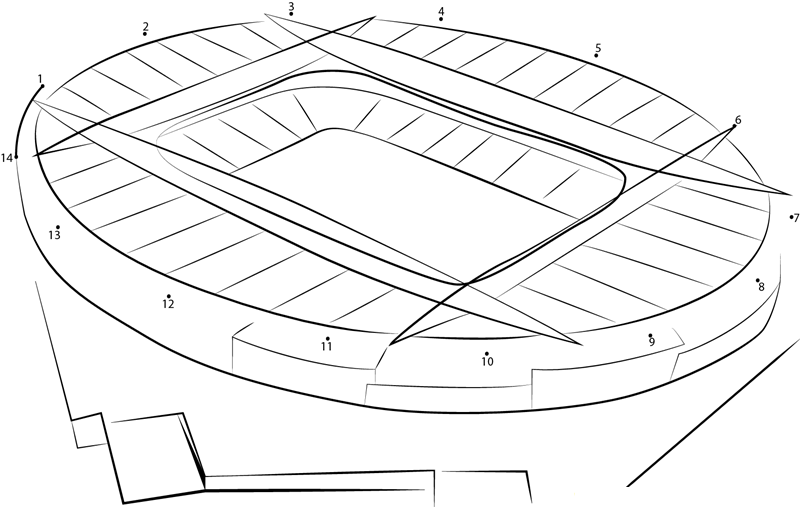 Td Garden Stadium dot to dot worksheets