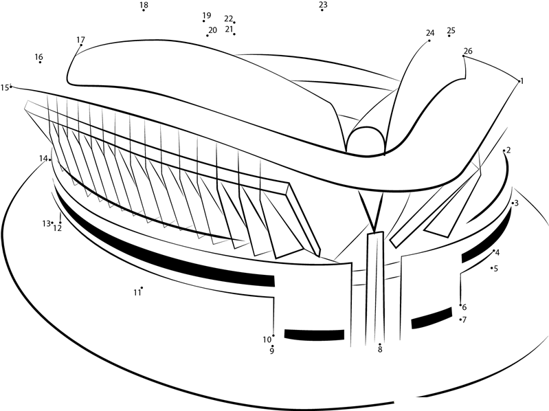 Wimbledon Stadium dot to dot worksheets