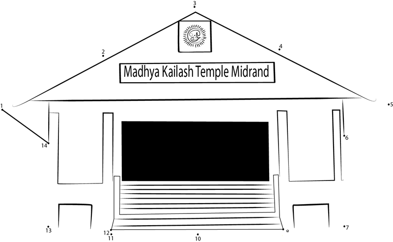 Midrand Temple dot to dot worksheets