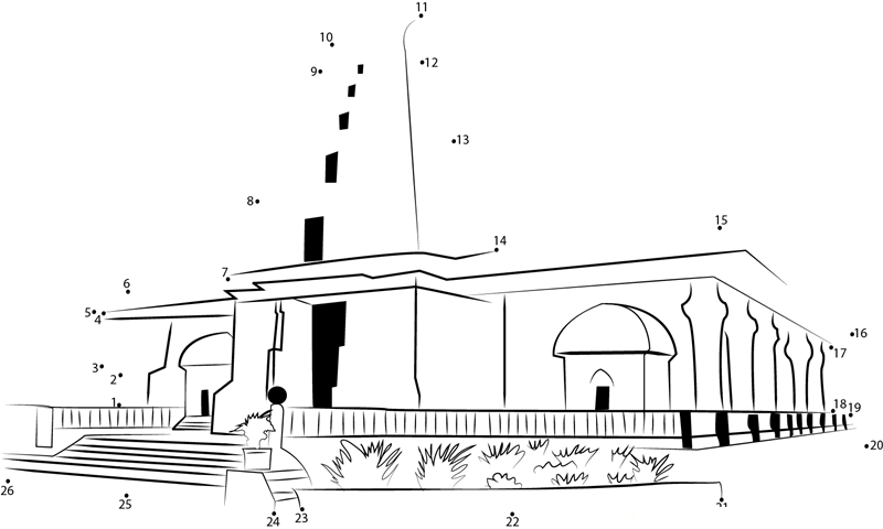 Nadi Hindu Temple dot to dot worksheets