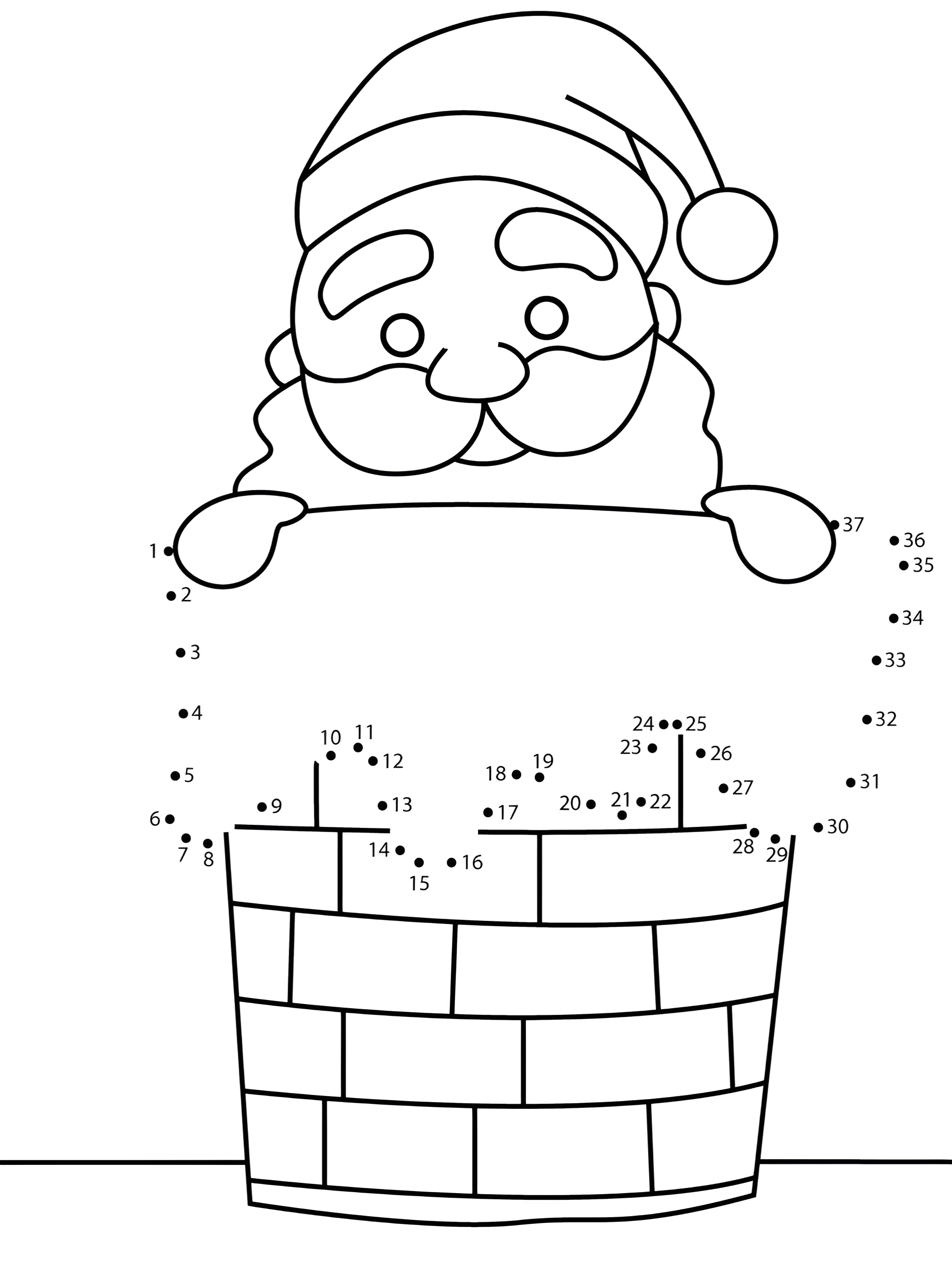 Santa in Chimney