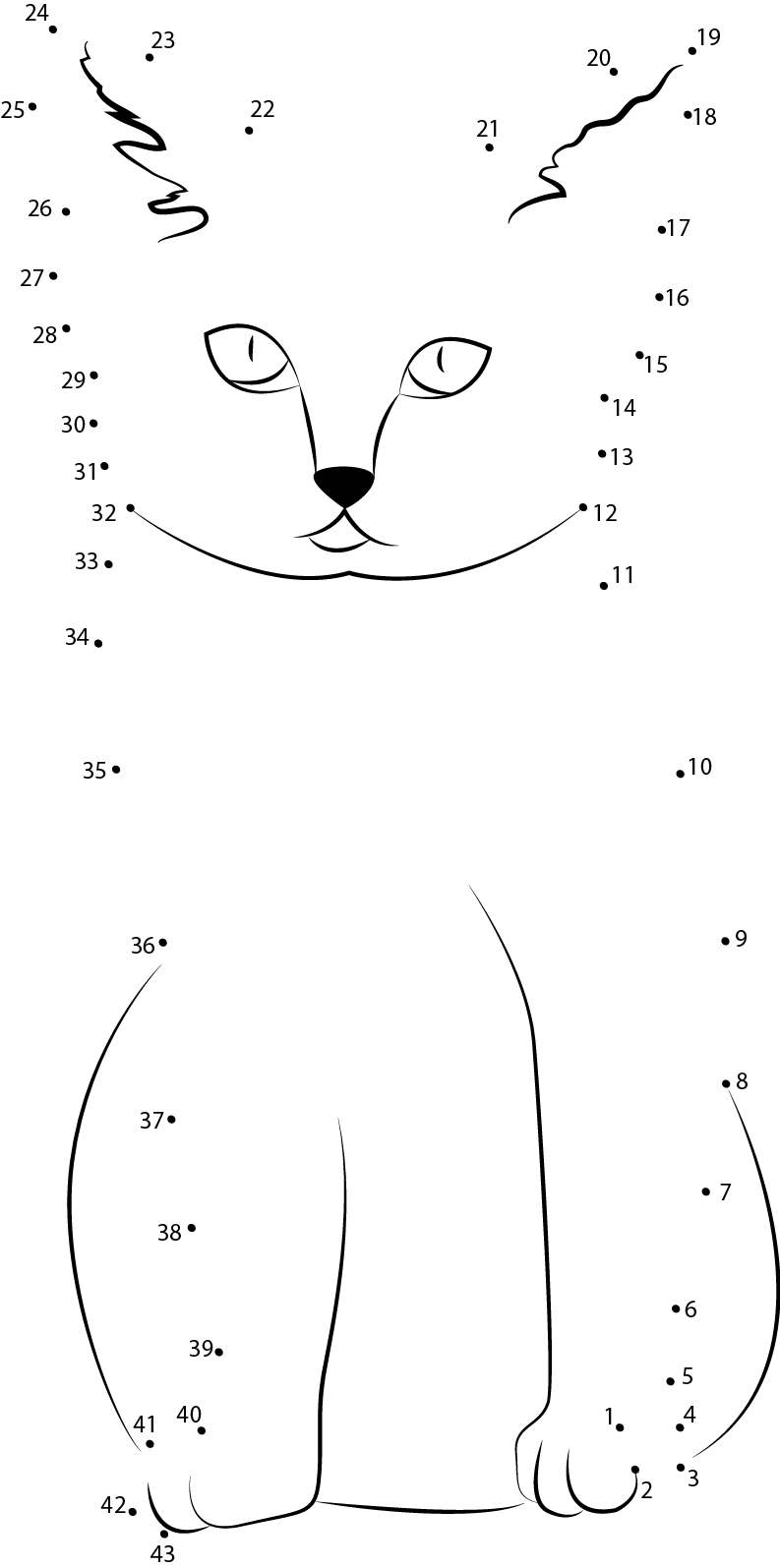 Sand Cat Rscc Sandwich  Augu dot to dot worksheets