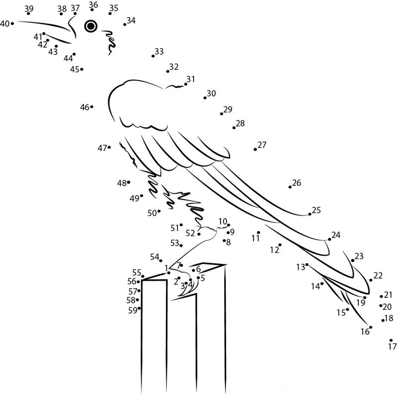 Scary Crow dot to dot worksheets