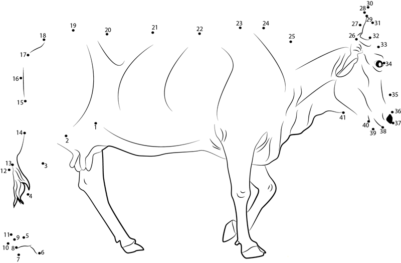 Holy Cow printable dot to dot worksheet